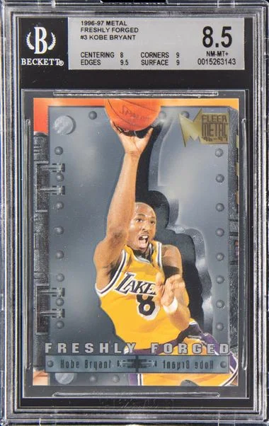 1996-97 Fleer Metal Kobe Bryant Freshly Forged #3 card image