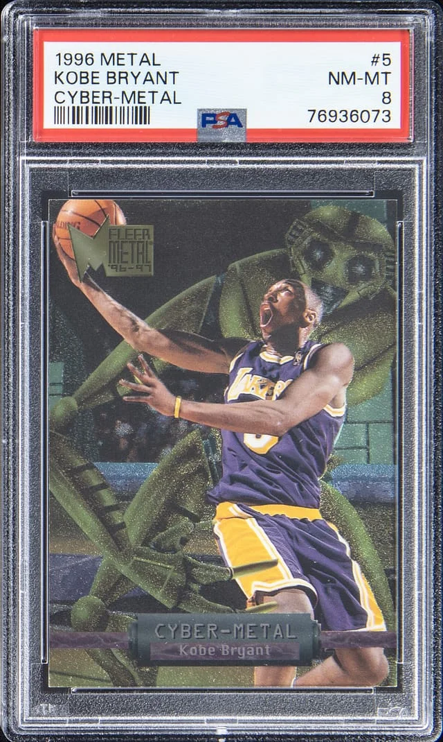 1996-97 Fleer Metal Kobe Bryant Cyber Metal #5 card image