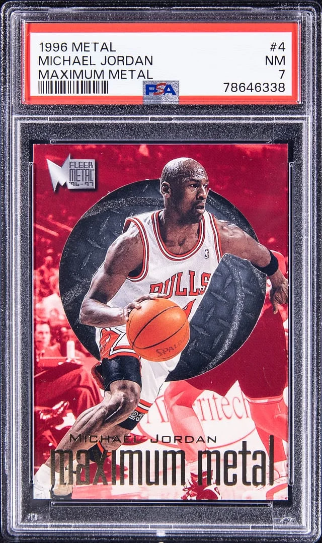 1996-97 Fleer Metal Michael Jordan Maximum Metal #4 card image
