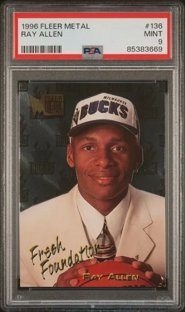 1996-97 Fleer Metal Ray Allen #136 card image