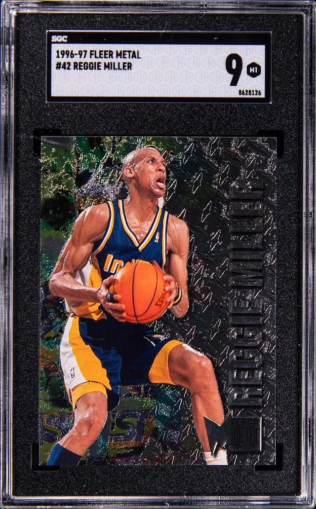 1996-97 Fleer Metal Reggie Miller #42 card image