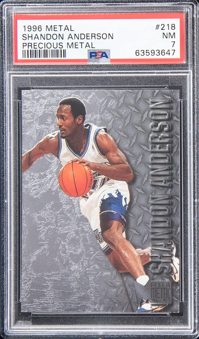 1996-97 Fleer Metal Shandon Anderson Precious Metal #218 card image