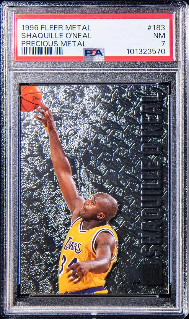 1996-97 Fleer Metal Shaquille O'Neal Precious Metal #183 card image