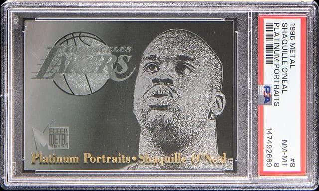 1996-97 Fleer Metal Shaquille O'Neal Platinum Portraits #8 card image