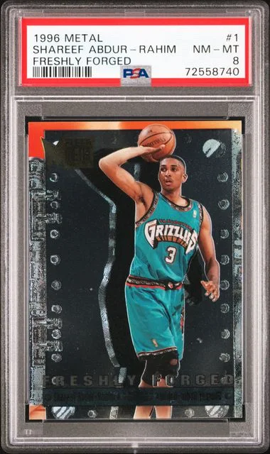 1996-97 Fleer Metal Shareef Abdur-Rahim Freshly Forged #1 card image