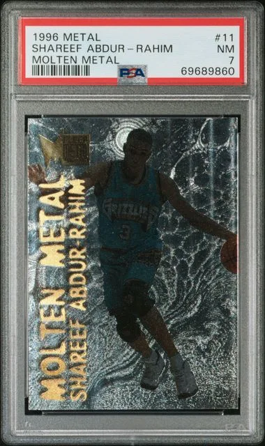 1996-97 Fleer Metal Shareef Abdur-Rahim Molten Metal #11 card image