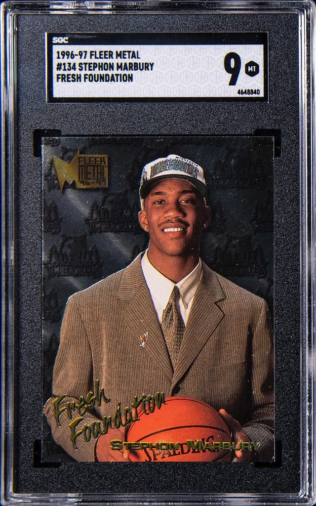 1996-97 Fleer Metal Stephon Marbury Fresh Foundation #134 card image