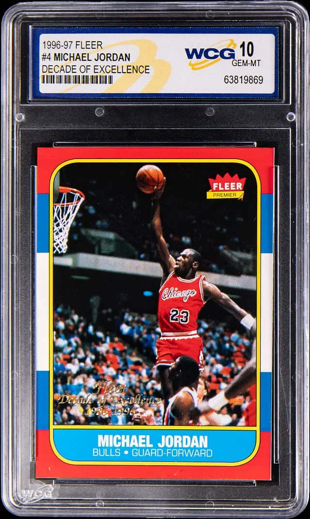 1996-97 Fleer Michael Jordan - WCG Decade of Excellence #4 card image