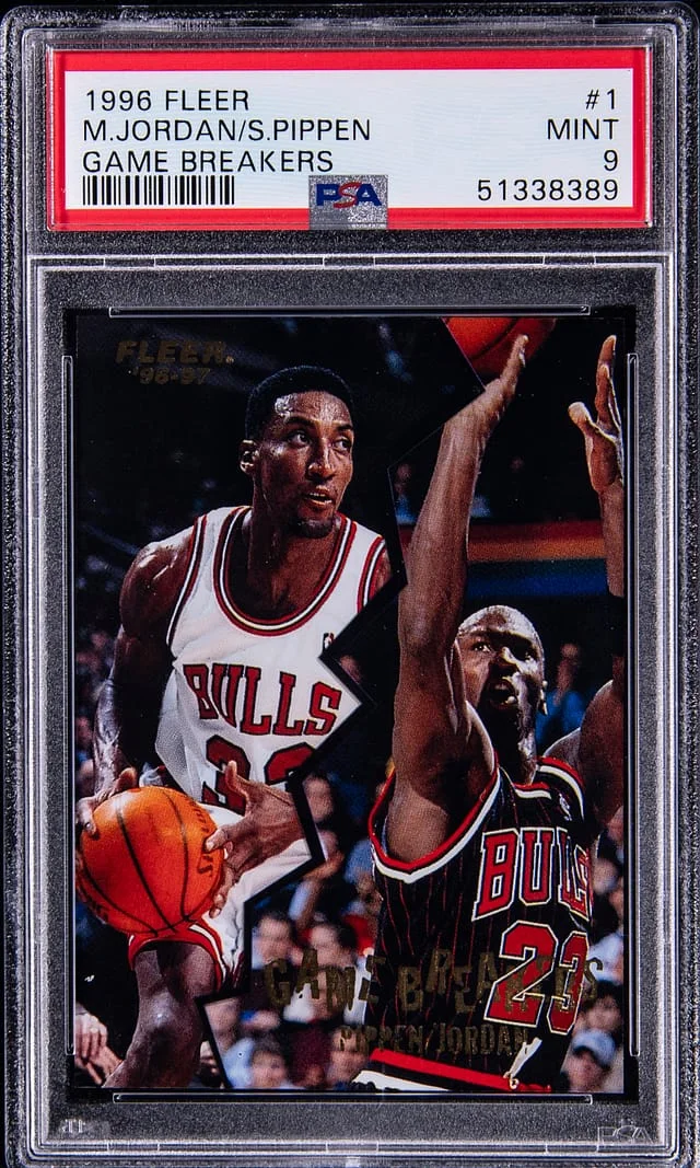 1996-97 Fleer Michael Jordan/Scottie Pippen Game Breakers #1 card image