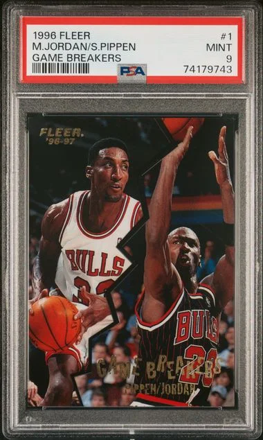 1996-97 Fleer M.Jordan/S.Pippen Game Breakers #1 card image