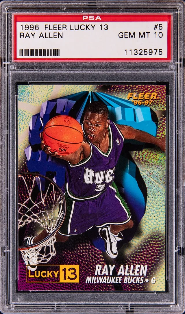 1996-97 Fleer Ray Allen Lucky 13 #5 card image