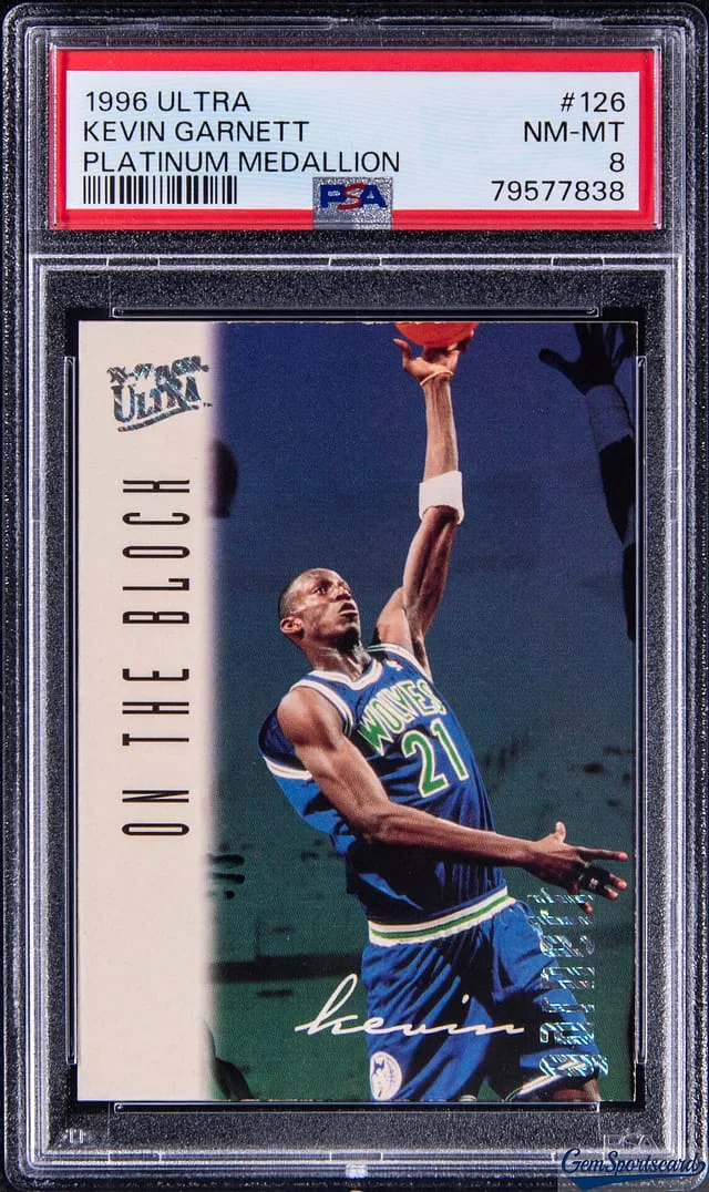 1996-97 Fleer Ultra Kevin Garnett Platinum Medallion #126 card image
