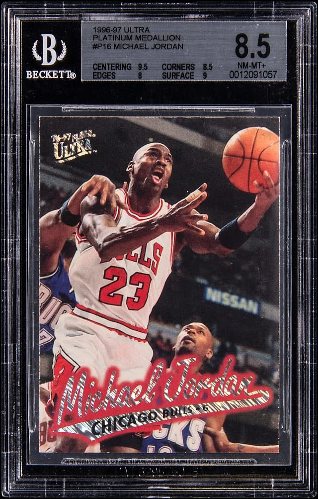 1996-97 Fleer Ultra Michael Jordan (/200) Platinum Medallion #P-16 card image
