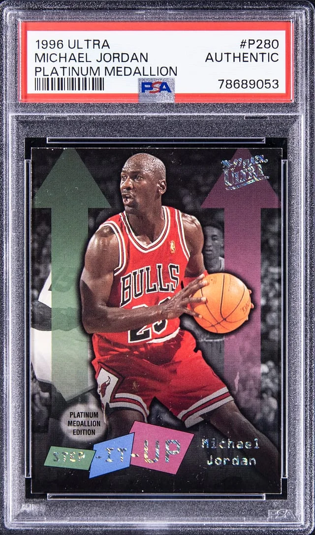 1996-97 Fleer Ultra Michael Jordan Platinum Medallion #P-280 card image