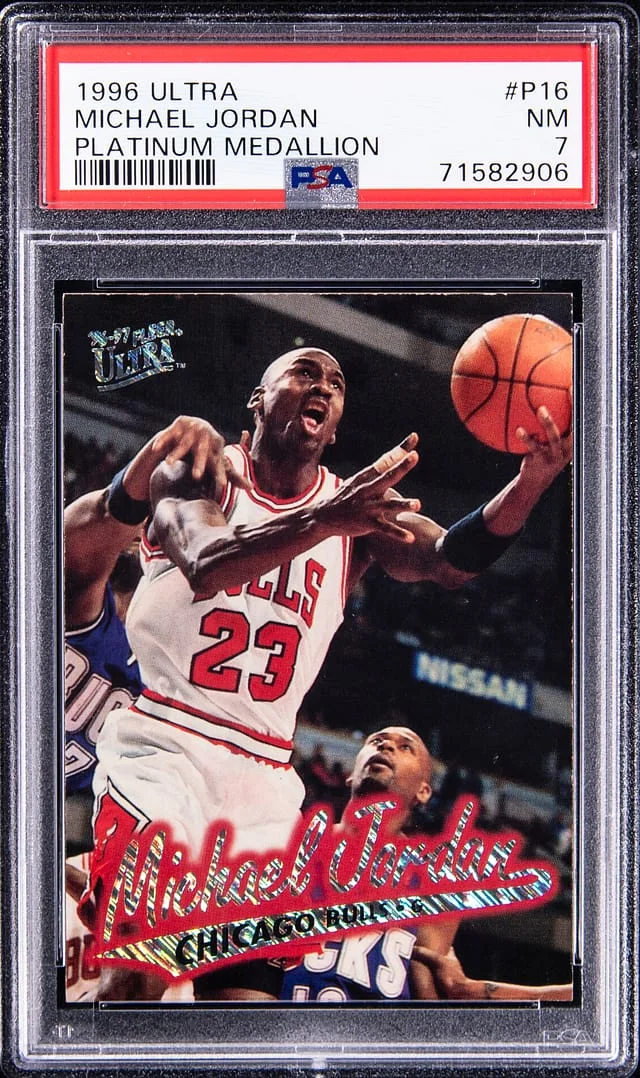 1996-97 Fleer Ultra Michael Jordan Platinum Medallion #P16 card image