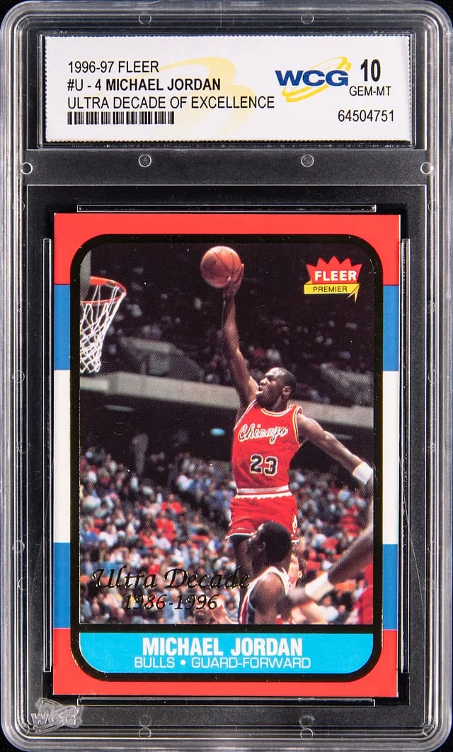 1996-97 Fleer Ultra Michael Jordan - WCG Decade of Excellence #U-4 card image