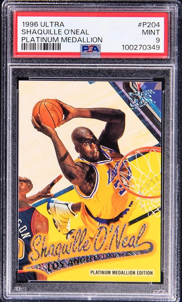 1996-97 Fleer Ultra Shaquille O'Neal Platinum Medallion #P-204 card image