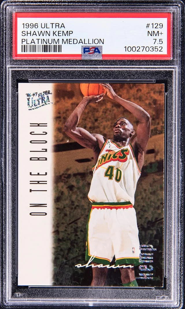 1996-97 Fleer Ultra Shawn Kemp Platinum Medallion #129 card image
