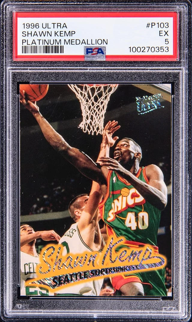 1996-97 Fleer Ultra Shawn Kemp Platinum Medallion #P-103 card image