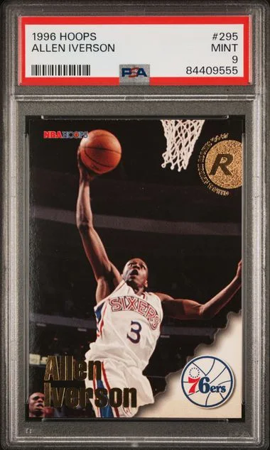 1996-97 Hoops Allen Iverson #295 card image