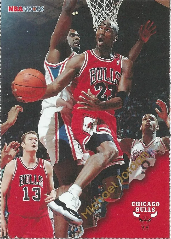 1996-97 Hoops Chicago Bulls Team Night SGA Michael Jordan #NNO card image