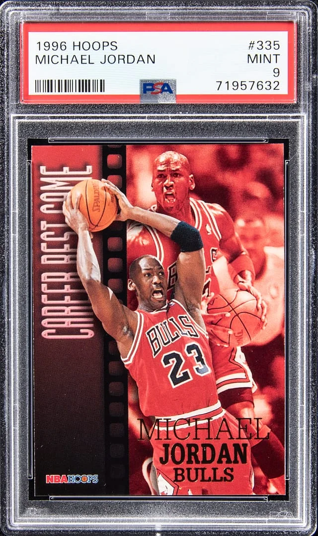 1996-97 NBA Hoops Michael Jordan Career Best Game #335 card image