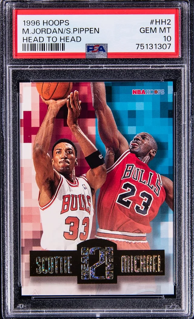 1996-97 NBA Hoops Michael Jordan Head To Head #HH2 card image