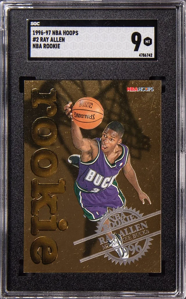 1996-97 NBA Hoops Ray Allen NBA #2 card image