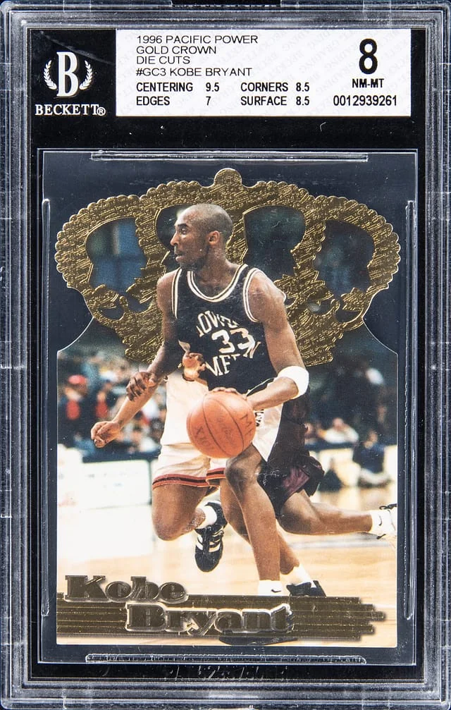 1996-97 Pacific Power Gold Crown Die Cuts Kobe Bryant #GC3 card image
