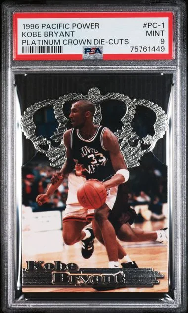 1996-97 Pacific Power Platinum Crown Die-Cuts Kobe Bryant #PC-1 card image