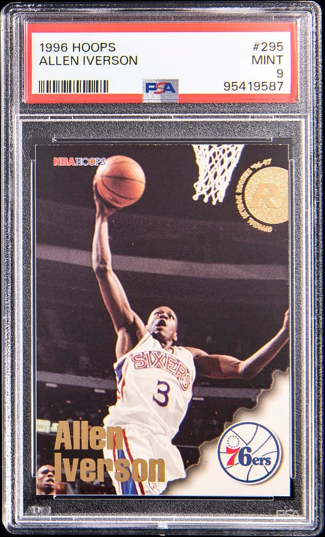 1996-97 Panini Hoops Allen Iverson #295 card image