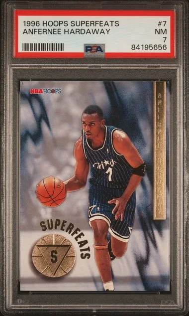 1996-97 Panini Hoops Anfernee Hardaway Superfeats #7 card image