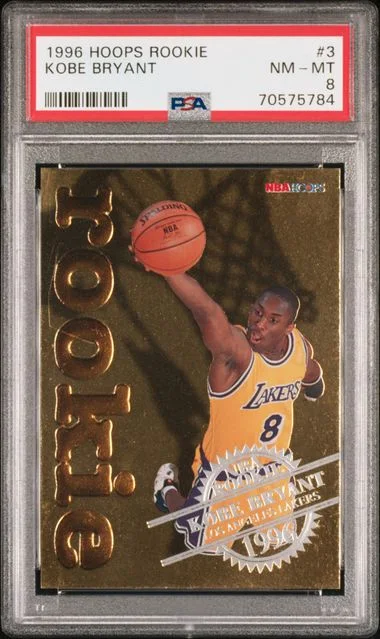1996-97 Panini Hoops Kobe Bryant Rookies #3 card image