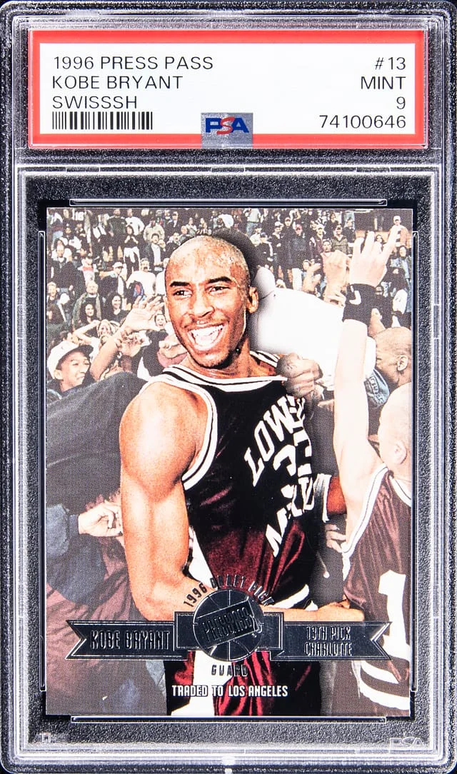 1996-97 Press Pass Swisssh Kobe Bryant #13 card image