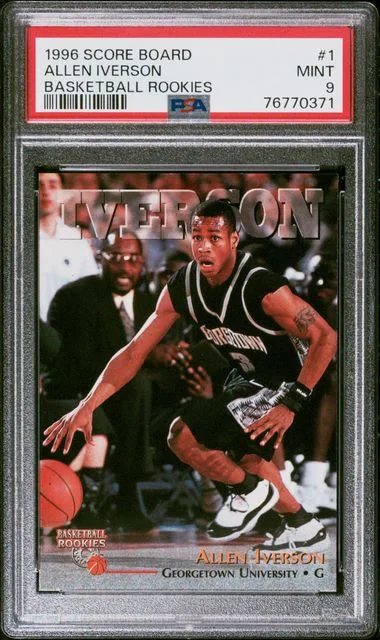 1996-97 Score Board Allen Iverson Basketball Rookies #1 card image