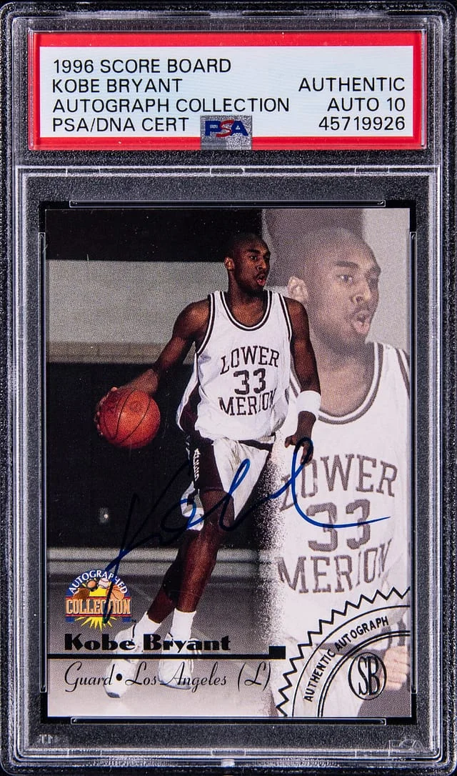 1996-97 Score Board Autograph Collection Kobe Bryant #no-number card image