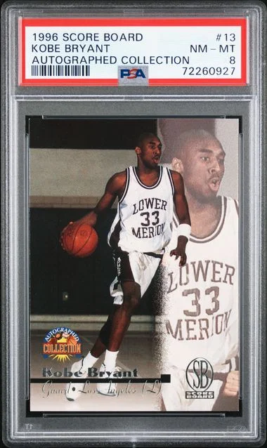 1996-97 Score Board Kobe Bryant Autographed Collection #13 card image