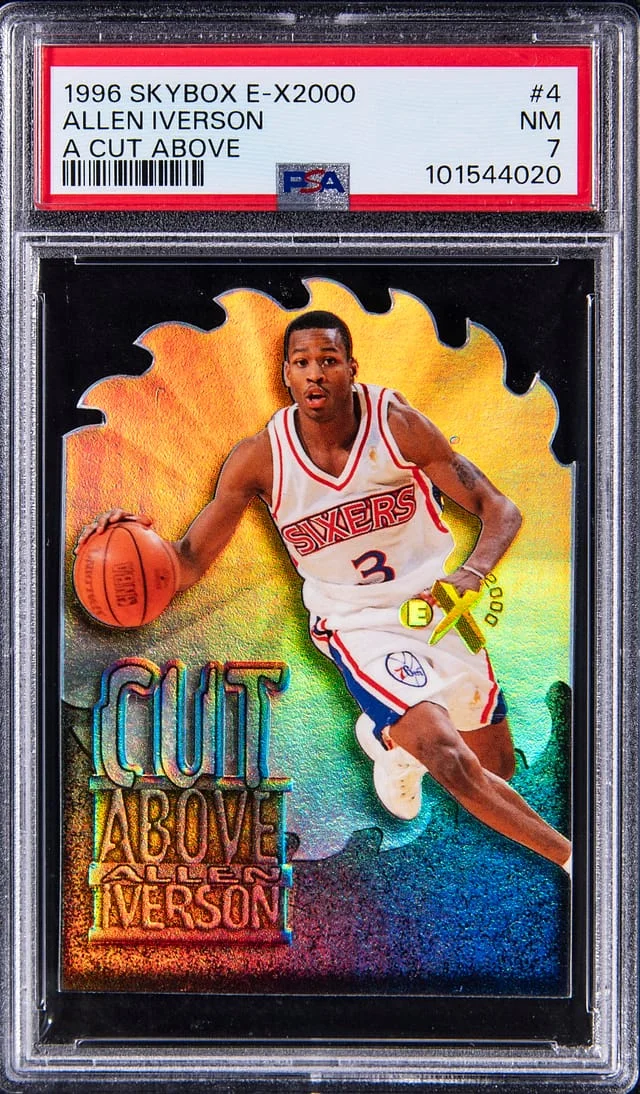 1996-97 SkyBox Allen Iverson E-X2000 A Cut Above #4 card image