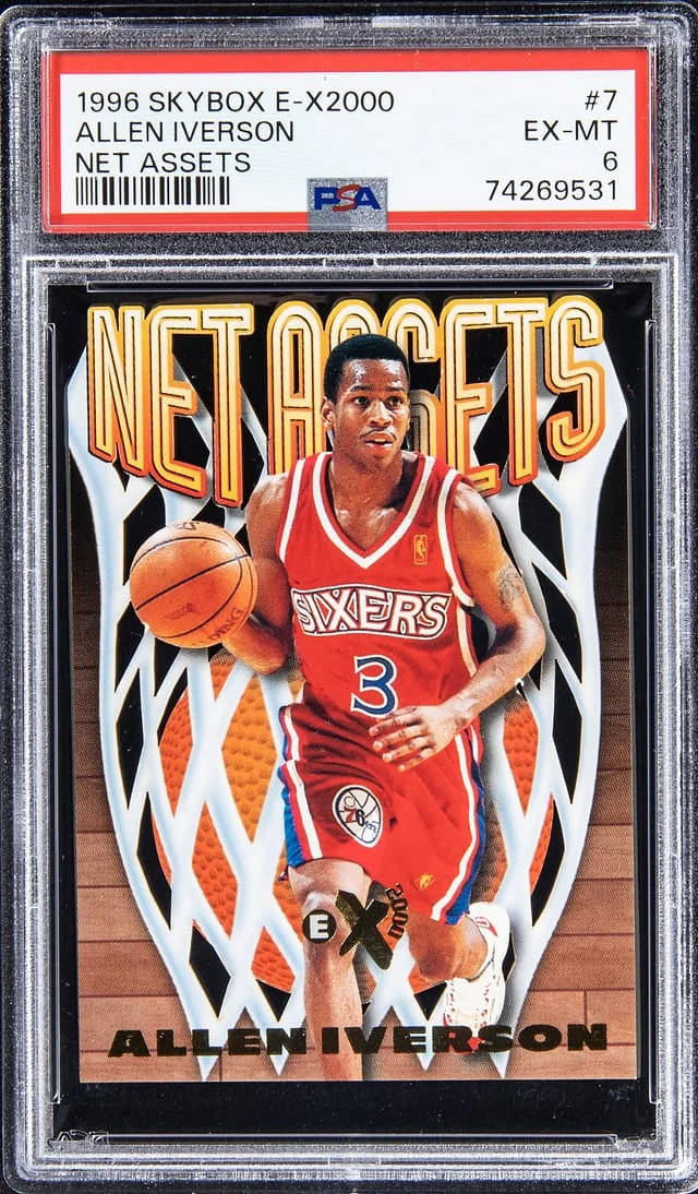 1996-97 SkyBox Allen Iverson E-X2000 Net Assets #7 card image