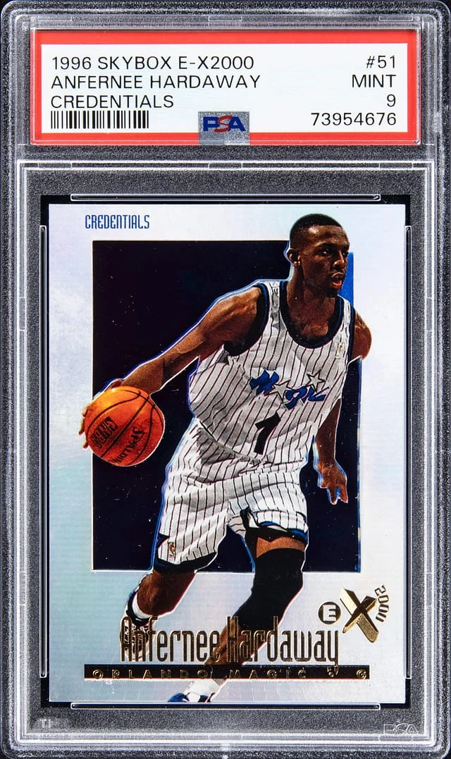 1996-97 SkyBox Anfernee Hardaway E-X2000 Credentials #51 card image