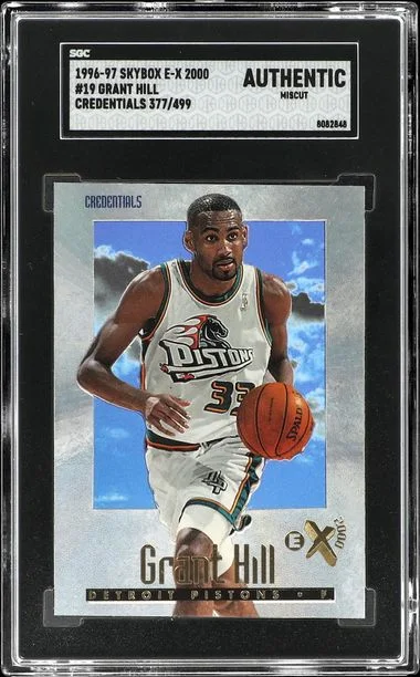 1996-97 SkyBox E-X 2000 Grant Hill Credentials #19 card image