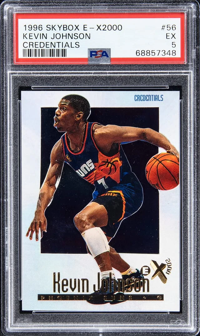 1996-97 SkyBox E-X 2000 Kevin Johnson Credentials #56 card image