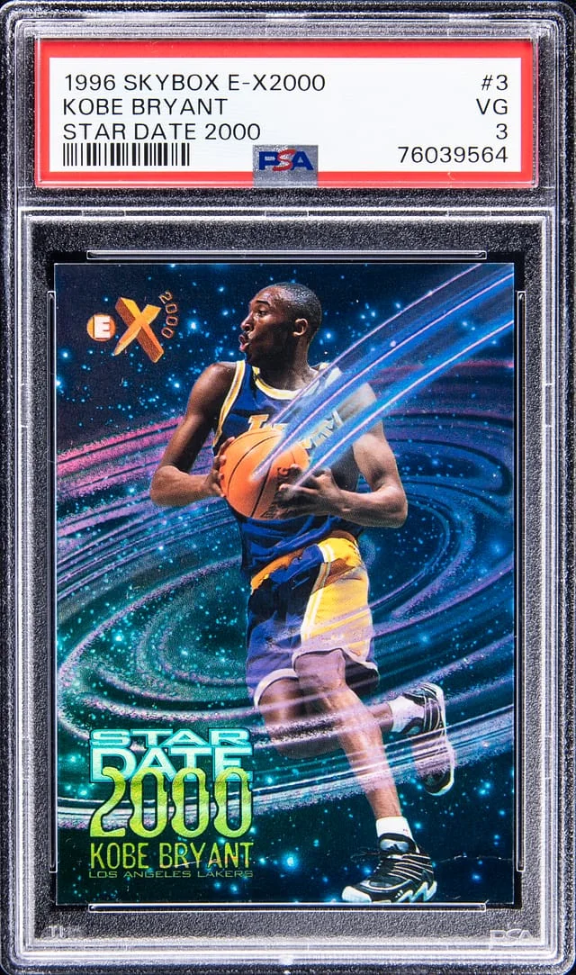 1996-97 SkyBox E-X 2000 Kobe Bryant Star Date 2000 #3 card image