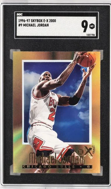 1996-97 SkyBox E-X 2000 Michael Jordan #9 card image
