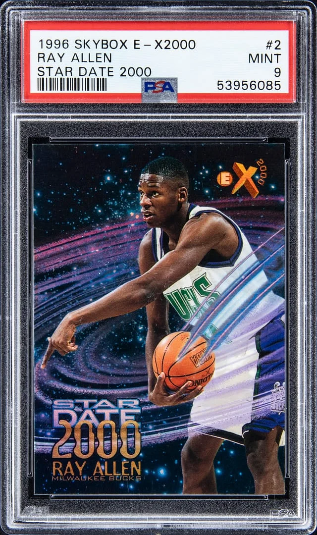1996-97 SkyBox E-X 2000 Ray Allen Star Date 2000 #2 card image