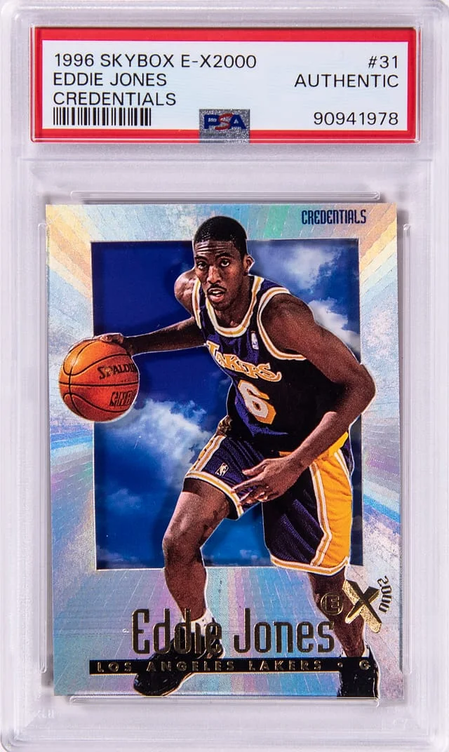1996-97 SkyBox Eddie Jones E-X2000 Credentials #31 card image