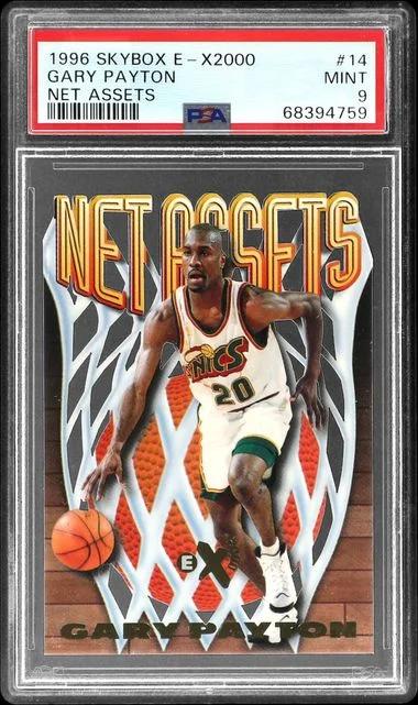 1996-97 SkyBox Gary Payton E-X2000 Net Assets #14 card image