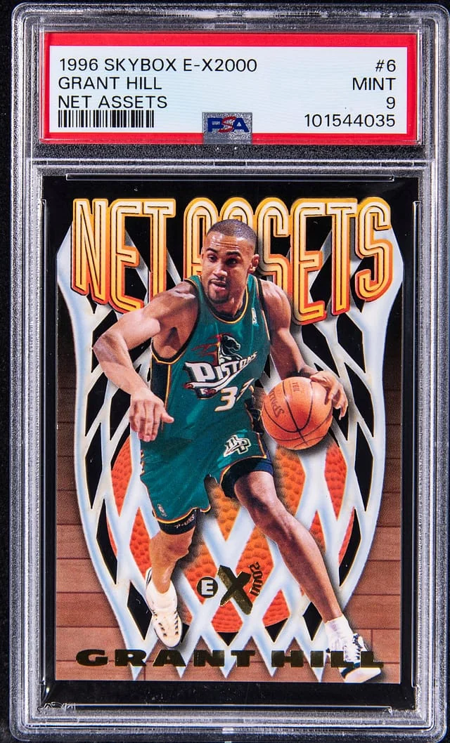 1996-97 SkyBox Grant Hill E-X2000 Net Assests #6 card image