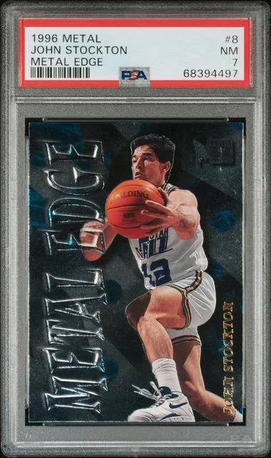 1996-97 SkyBox John Stockton Metal Edge #8 card image