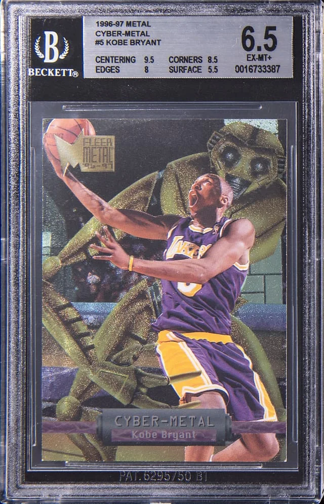1996-97 SkyBox Metal Universe Kobe Bryant Cyber-Metal #5 card image